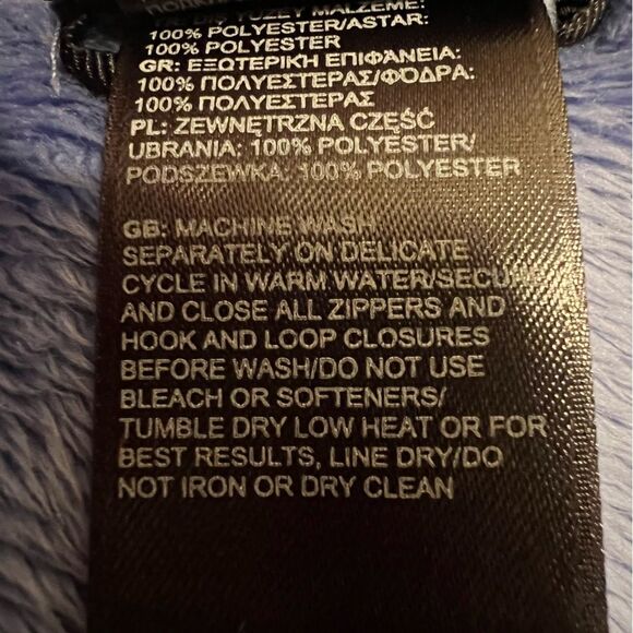 The North Face Osito Full Zip Fleece Jacket Lavender Size XS - Picture 8 of 8